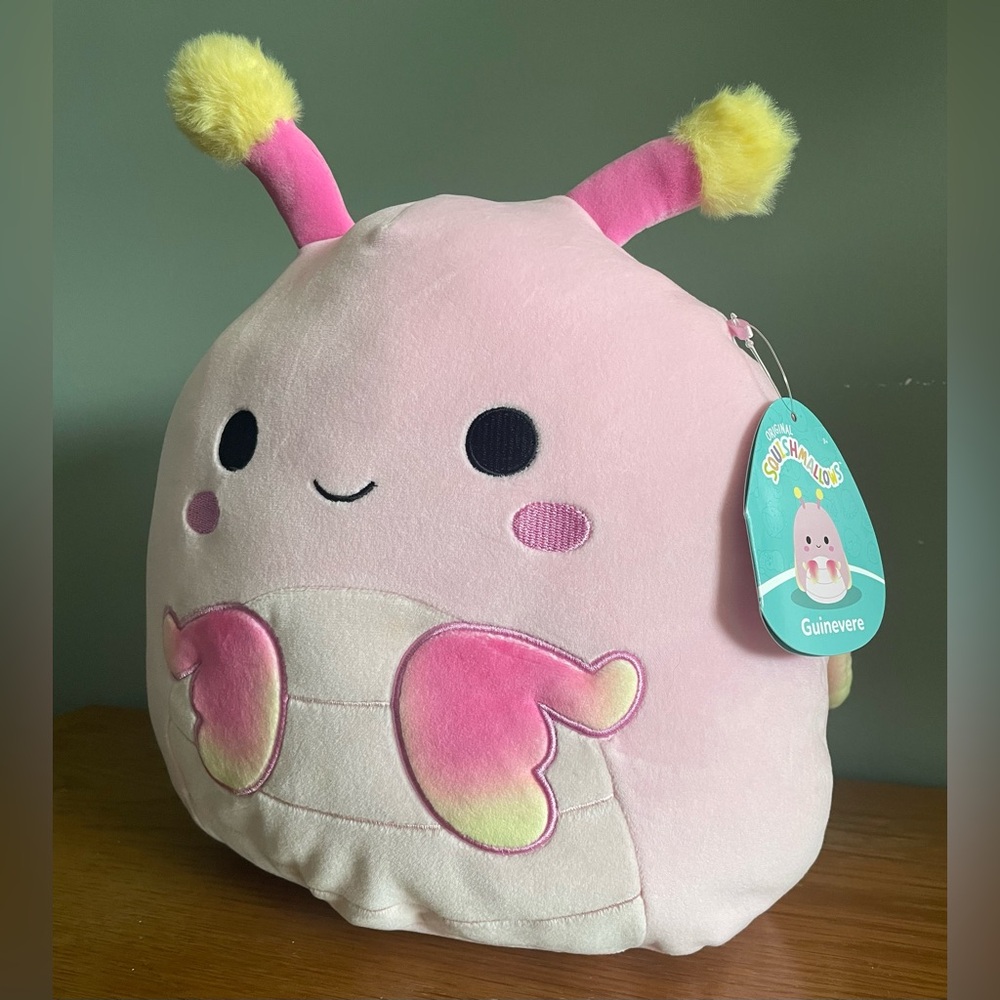 Squishmallows Original 11” Guinevere The Pink Orchid Mantis Plush Soft Pink NEW